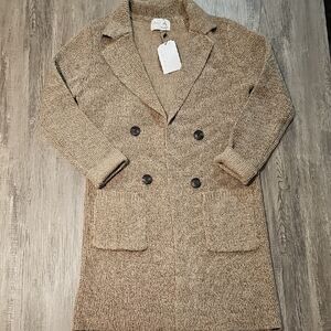 Active USA Brown Double-Breasted Blazer